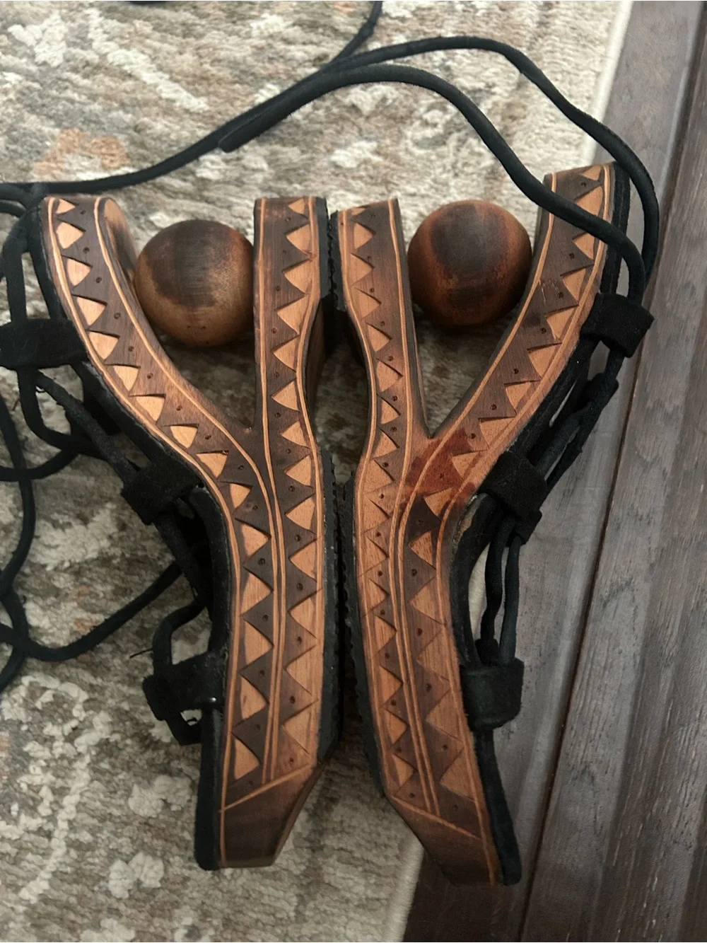 Ananias wedge wooden heels sz 37/7